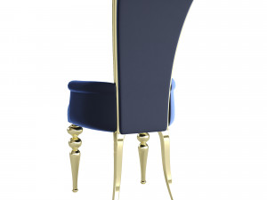 Chair with golden legs 3D Model