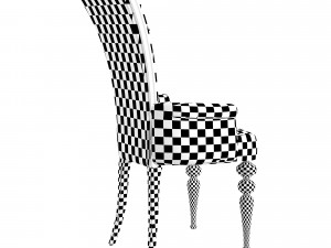 Chair with golden legs 3D Model