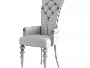 Chair with golden legs 3D Model