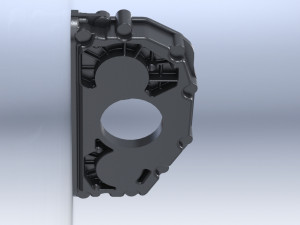 mercedes oil pump body a 906 180 0801 3d reverse engineering 3d print model Modelo 3D