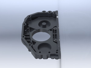 mercedes oil pump body a 906 180 0801 3d reverse engineering 3d print model Modelo 3D