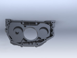 mercedes oil pump body a 906 180 0801 3d reverse engineering 3d print model Modelo 3D