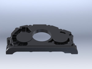 mercedes oil pump body a 906 180 0801 3d reverse engineering 3d print model Modelo 3D