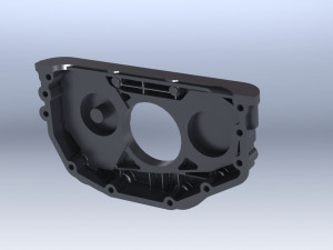 mercedes oil pump body a 906 180 0801 3d reverse engineering 3d print model Modelo 3D
