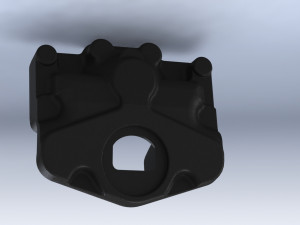 man brake caliper 81 50804 6088 body-cover 3d reverse engineering 3D 모델