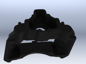 man brake caliper 81 50804 6088 body-cover 3d reverse engineering 3D 모델