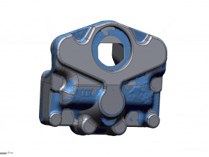 man brake caliper 81 50804 6088 body-cover 3d reverse engineering 3D 모델