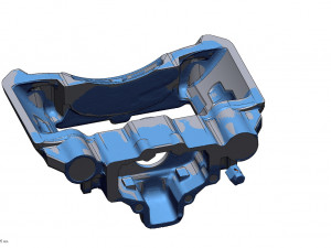 man brake caliper 81 50804 6088 body-cover 3d reverse engineering 3D 모델