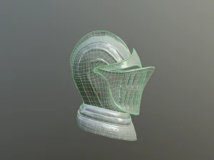 기사 헬멧 3D 모델