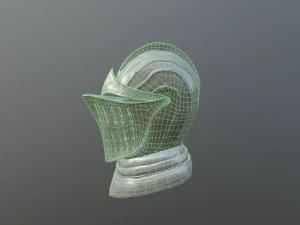 기사 헬멧 3D 모델
