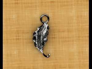 leaf pendant 3Dモデル