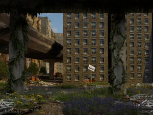 Verlassene Stra&szlig;e 3D Modell