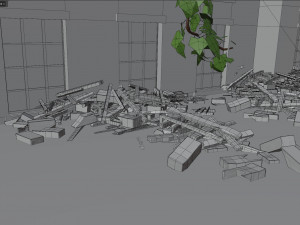 Abandoned street 3Dモデル