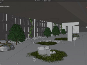 Abandoned street 3Dモデル