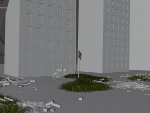 Abandoned street 3Dモデル