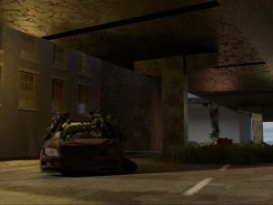 Abandoned street 3Dモデル