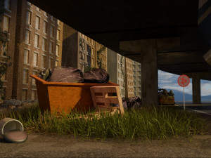 Abandoned street 3Dモデル
