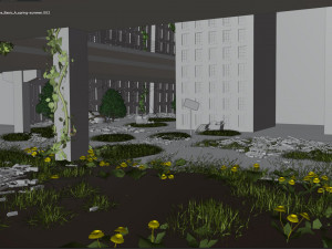 Abandoned street 3Dモデル