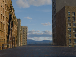 Abandoned street 3Dモデル