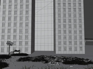 Abandoned street 3Dモデル