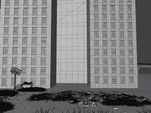 Abandoned street 3D Model