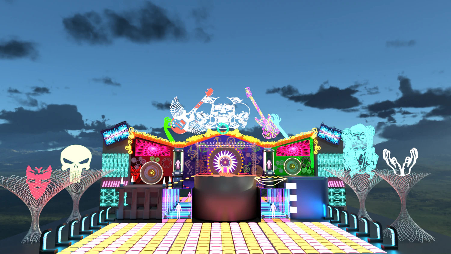 मंच दिखाओ 3D मॉडल .c4d .max .obj .3ds .fbx .stl .blend 