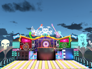 Show stage 3D मॉडल