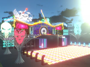 मंच दिखाओ 3D मॉडल