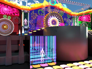 मंच दिखाओ 3D मॉडल