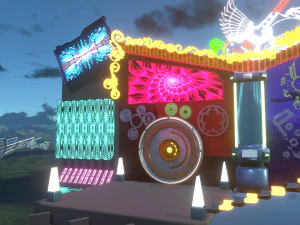 मंच दिखाओ 3D मॉडल