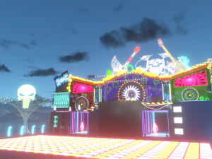 मंच दिखाओ 3D मॉडल