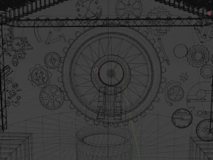 मंच दिखाओ 3D मॉडल