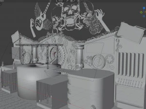 मंच दिखाओ 3D मॉडल