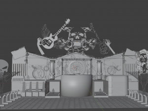 Show stage Model 3D