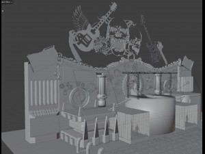 Show stage Model 3D