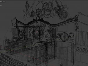 मंच दिखाओ 3D मॉडल