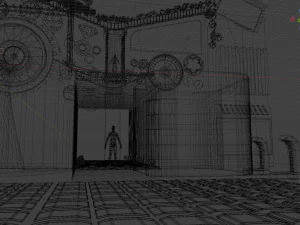 मंच दिखाओ 3D मॉडल