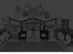 मंच दिखाओ 3D मॉडल