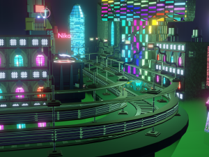 Cyberpunk city 3D Model