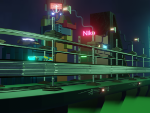 Cyberpunk city 3D Модель