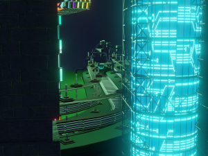 Cyberpunk city 3D Модель