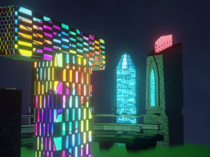 Cyberpunk city 3D Модель
