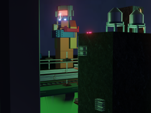 Cyberpunk city 3D Модель