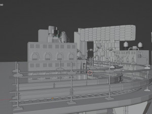 Cyberpunk city 3D Модель