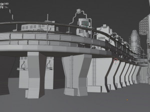 Cyberpunk city 3D Модель