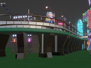 Cyberpunk city 3D Модель