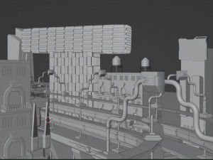 Cyberpunk city 3D Модель