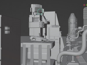 Cyberpunk city 3D Модель