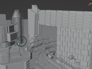 Cyberpunk city 3D Модель