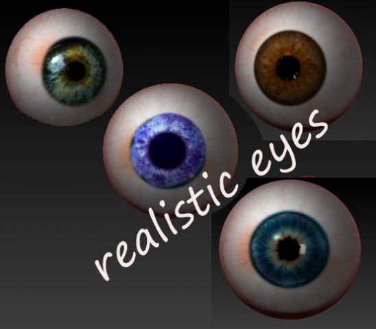 eyes graybluebrownpurpule 3D Modell .c4d .max .obj .3ds .fbx .stl .blend 